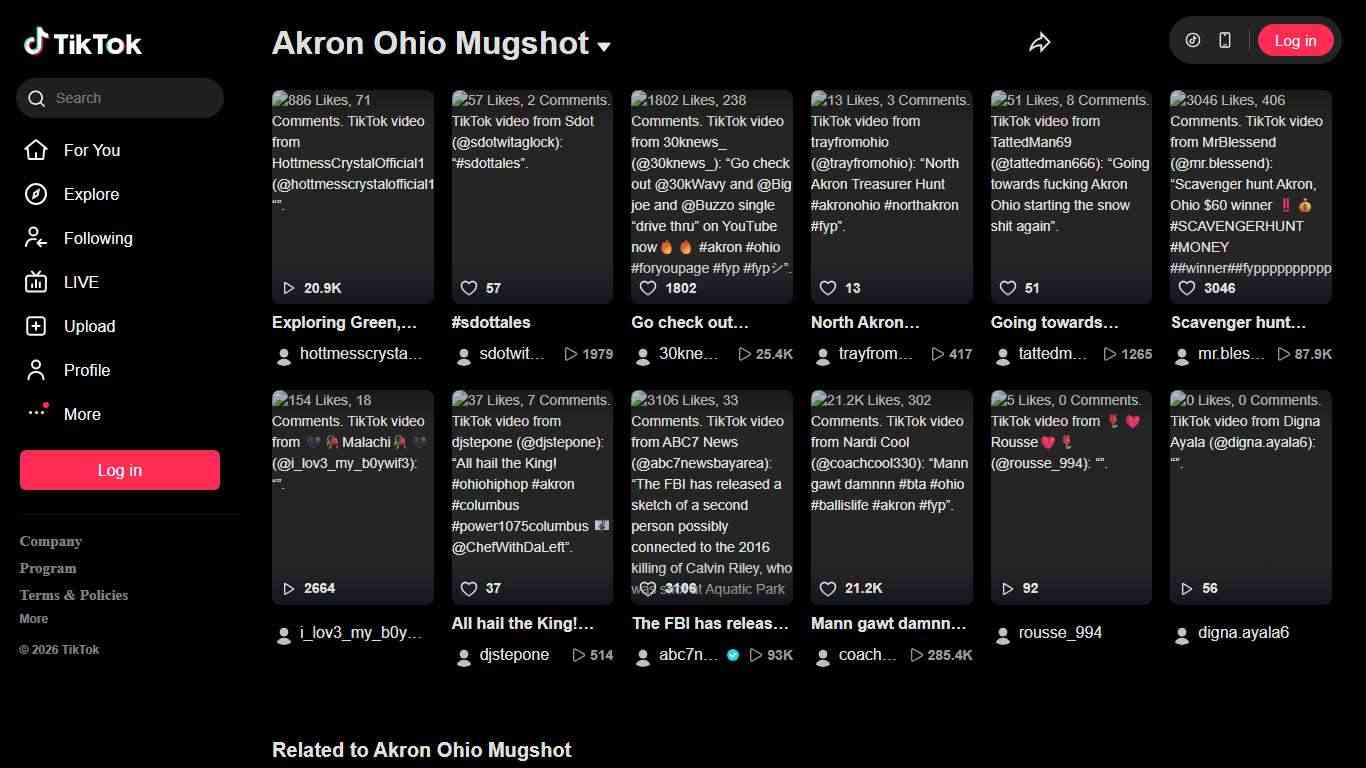 Akron Ohio Mugshot | TikTok